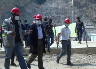 Lualaba/Ministère de l’Energie: Le ministre Kakwata palpe du doigt l’évolution des travaux de construction du barrage hydroélectrique de Busanga