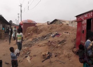 Kolwezi/Quartier Kasulo: Effondrement de la route nationale 39, au niveau de la carrière CDM