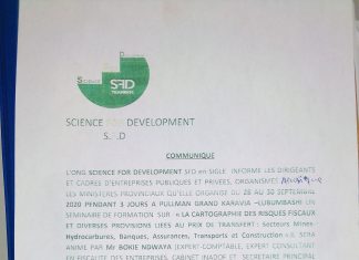 « La cartographie des risques fiscaux et diverses provisions liées au prix de transfert » au centre d’un séminaire de formation à Lubumbashi