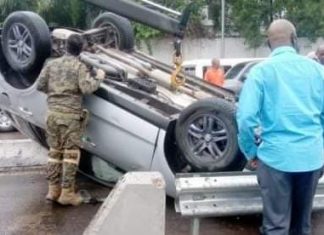 Kinshasa: Le saut-de-mouton enregistre déjà son premier accident à peine inauguré