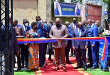RDC: Inauguration du siège de la Caisse Nationale de Sécurité Sociale des agents publics de l’état, par le Président de la République (Images)